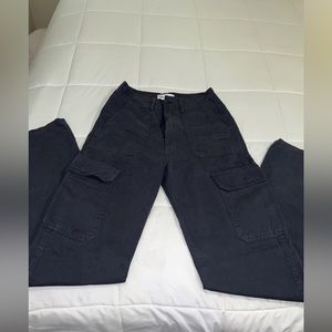 Zara High Rise Straight Leg Cargo Pants